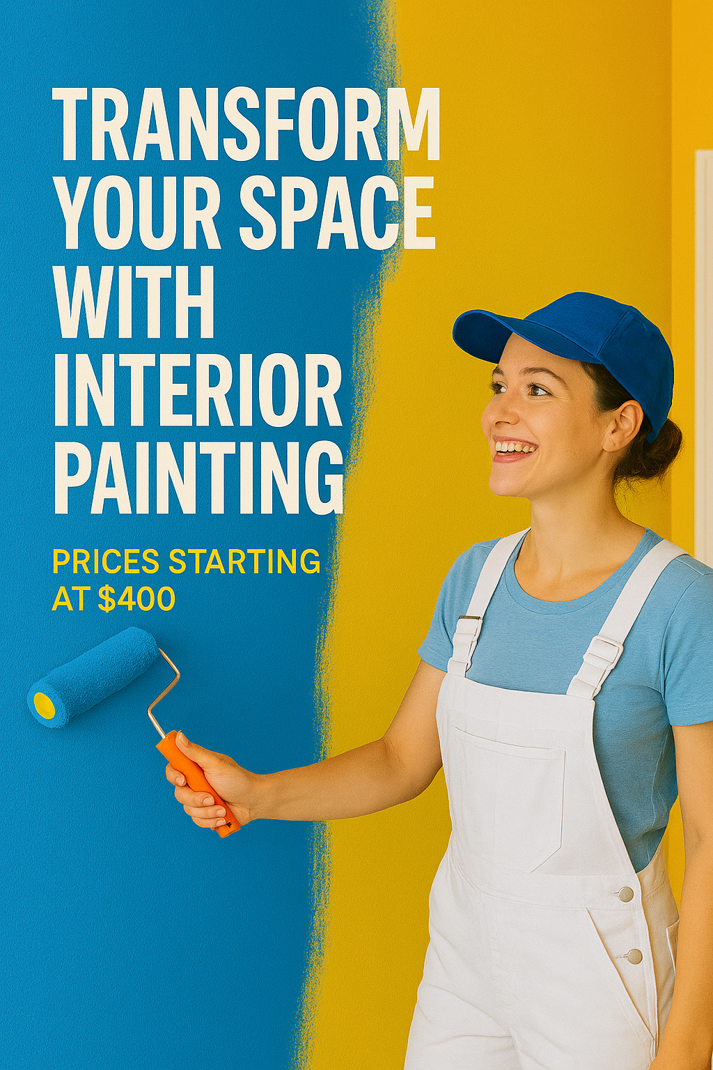 Professional Painter Transforming Space